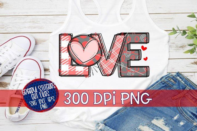 LOVE PNG for Sublimation-Valentine's Day PNG Sublimation Greedy Stitches 