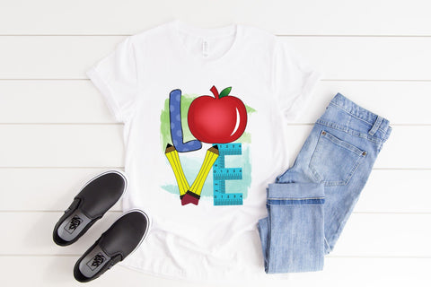 Love PNG, Teacher Sublimation Design Sublimation CraftLabSVG 