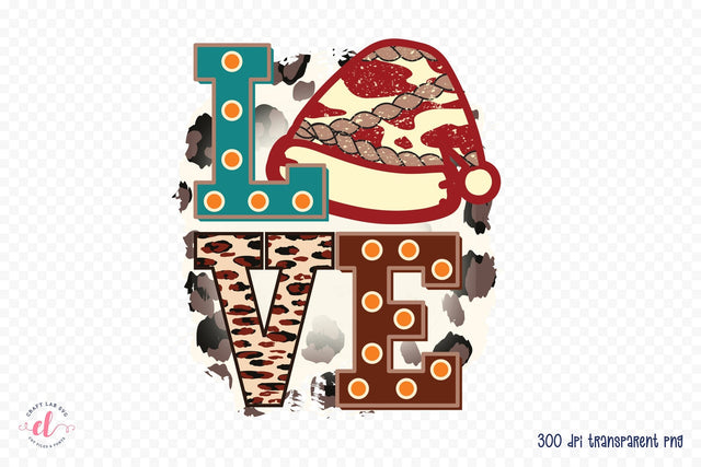 Love PNG | Western Christmas Sublimation Sublimation CraftLabSVG 