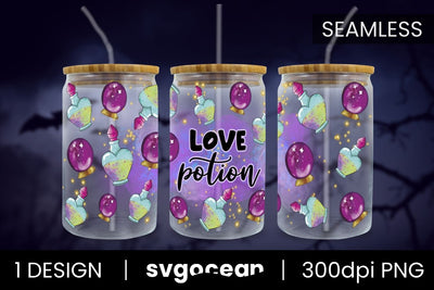 Love Potion Can Glass PNG Sublimation SvgOcean 