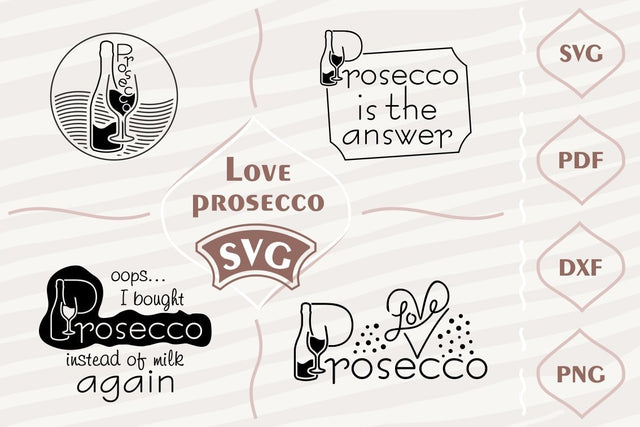 Love Prosecco - SVG bundle SVG Digital Mojito 