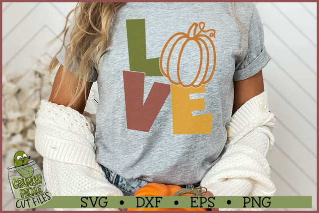 Love Pumpkin Fall SVG File SVG Crunchy Pickle 