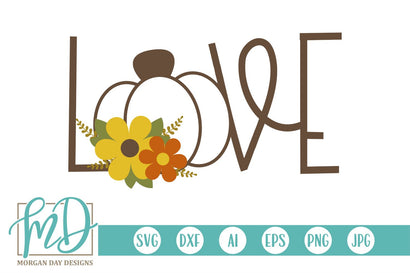 Love Pumpkin SVG Morgan Day Designs 