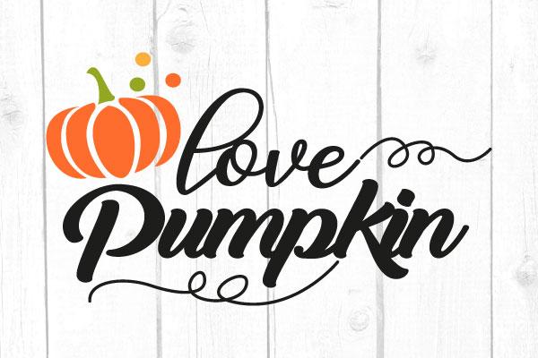 Love Pumpkin Svg SVG cricutfilesmg 