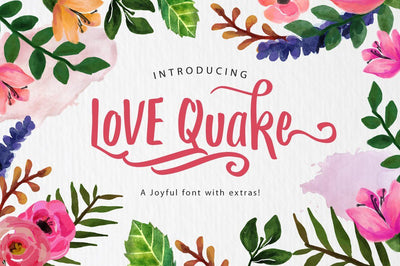 Love Quake Font Arterfak Project 