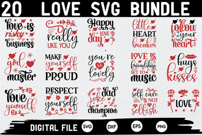 love quotes svg bundle SVG buydesign 