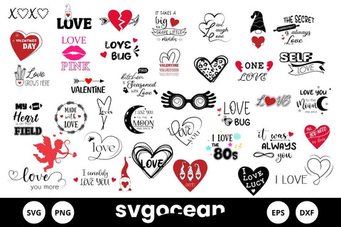 Love Quotes Svg Bundle | Valentines Day SVG SvgOcean 