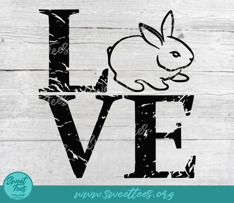 Love Rabbits Bunny PNG JPG SVG Sweet Tees 