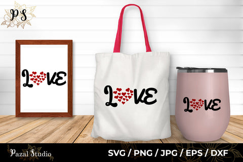 Love Red Hearts Vector SVG Cut File SVG Pazal Studio 