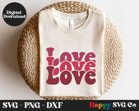 Love Retro SVG File SVG The Happy SVG Co 