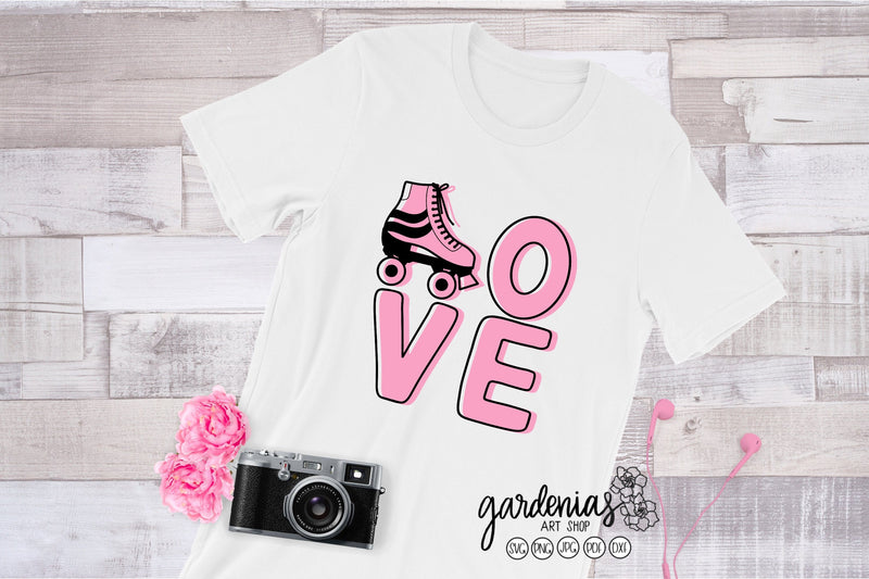 Love Roller Skate SVG Design SVG Gardenias Art Shop 