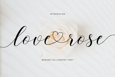 love rose Font gatype 