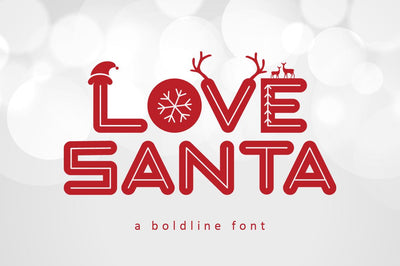 Love Santa Font Illushvara Design 