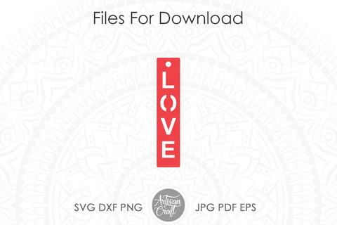Love script earrings, SVG cut files SVG Artisan Craft SVG 