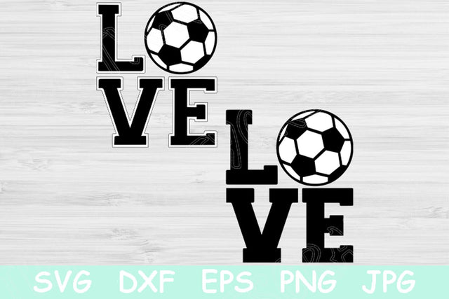 Love Soccer Svg Files with Soccer Ball Print. Soccer Love Svg Dxf Cutting Files for Cricut and Silhouette. Love Svg File for Cameo Jpg Sign. SVG TiffsCraftyCreations 