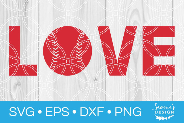 Love Softball SVG SavanasDesign 