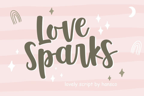 Love Sparks Font Hans Co 