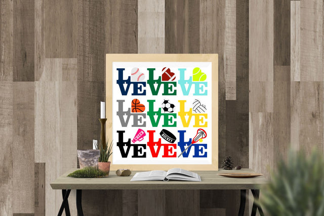 LOVE Sports Set SVG Designed by Geeks