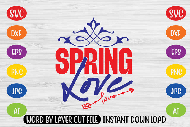 Love Spring SVG CUT FILE SVG MStudio 