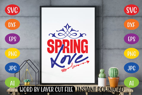 Love Spring SVG CUT FILE SVG MStudio 