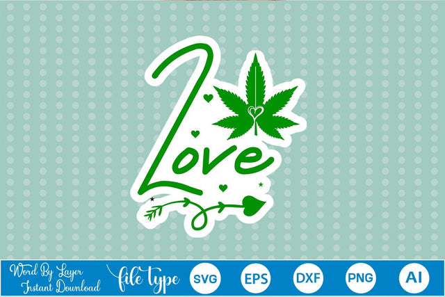 Love Sticker SVG SVGs,Quotes and Sayings,Food & Drink,On Sale, Print & Cut SVG DesignPlante 503 