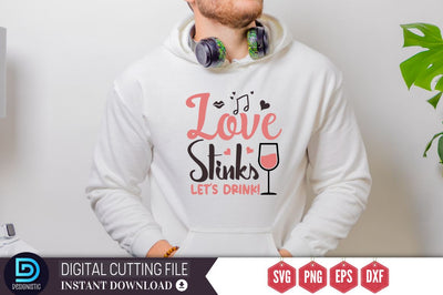 Love stinks let's drink!SVG SVG DESIGNISTIC 