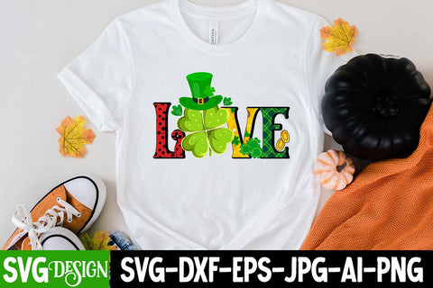 Love St.Patrick's Day Sublimation PNG , Love Sublimation PNG Sublimation BlackCatsMedia 