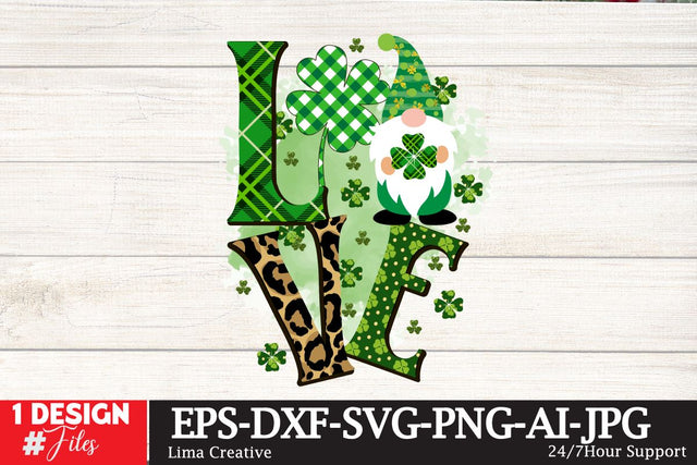 love St.Patrick's Day Sublimation PNG SVG Insomnia Std 