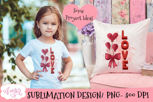 Love sublimation design Sublimation Amorclipart 