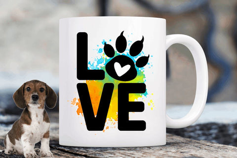 Love Sublimation PNG, Dog Sublimation Design Sublimation Regulrcrative 