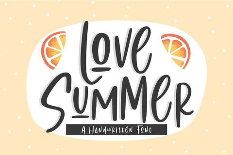 Love Summer | Handwritten Font Font Jimtype Studio 