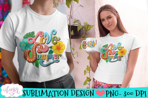 Love Summer Sublimation design Sublimation Amorclipart 