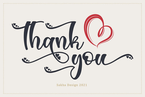 Love Sunday Font Sakha Design Studio 
