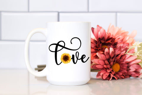 Love Sunflower - Sunflower Quotes Sublimation Sublimation Happy Printables Club 