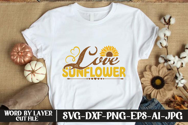 Love Sunflower SVG CUT FILE SVG MStudio 
