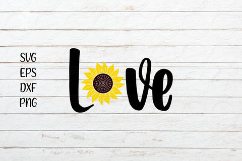 Love Sunflower svg Design SVG SmmrDesign 