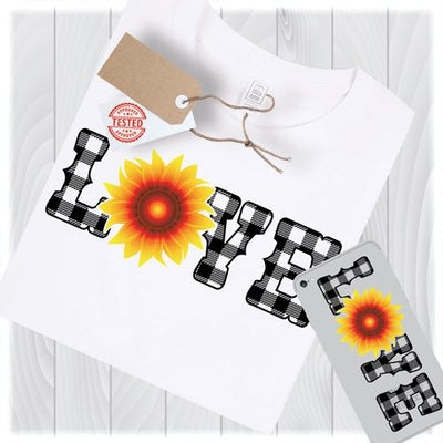 Love Sunflower Svg files for Cricut Designs | Svg Sunflower Svg Cut File | Sunflower Clipart | Sunflower Png | Sunflower Clip Art | Love Svg SVG My Sew Cute Boutique 