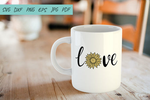 Love Sunflower SVG Set, Sunflower SVG, DXF, PNG SVG Irina Ostapenko 