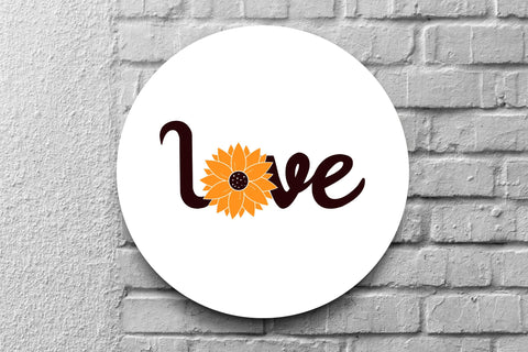 Love sunflower svg, Sunflower svg design SVG SmmrDesign 
