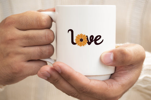 Love sunflower svg, Sunflower svg design SVG SmmrDesign 