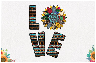 LOVE Sunflower Western Sublimation Sublimation Jagonath Roy 