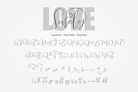 Love Surely | Handwritten Script Font BonjourType 