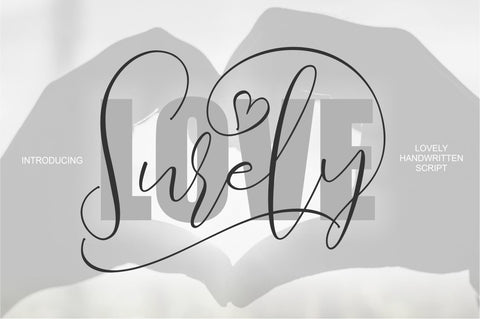 Love Surely | Handwritten Script Font BonjourType 