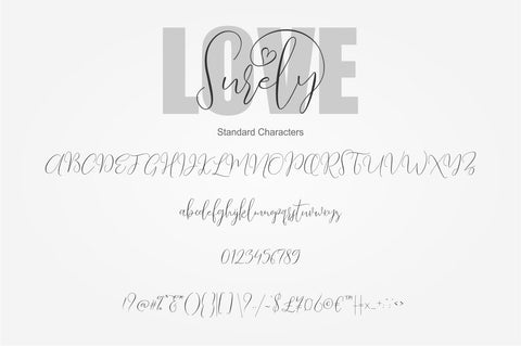 Love Surely | Handwritten Script Font BonjourType 
