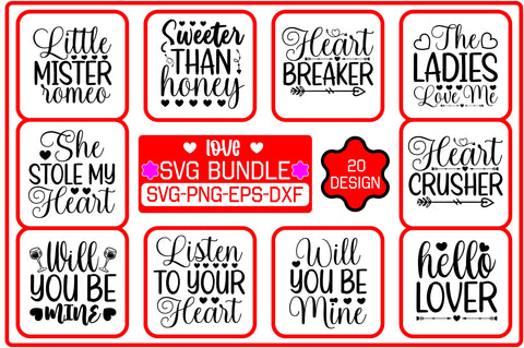 Love SVG Bundle SVG Shahin alam 
