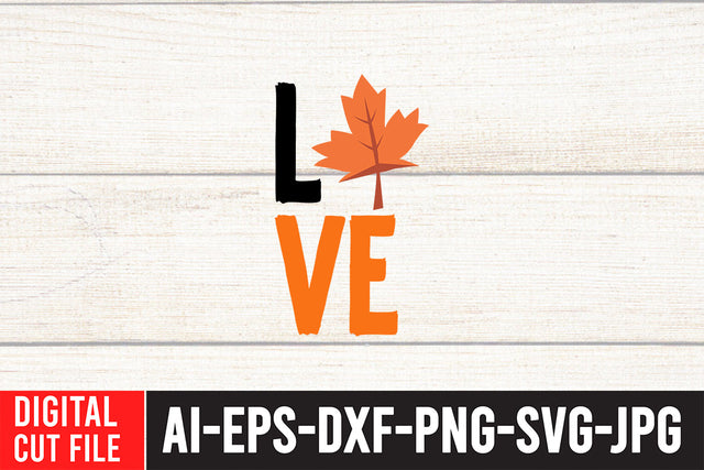 Love SVG Cut File , Love Fall SVG design SVG BlackCatsMedia 
