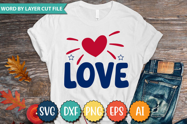 Love SVG Cut File SVGs quotes-and-sayings food-drink mini-bundles print-cut on-sale Clipart Clip Art Sublimation or Vinyl Shirt Design SVG DesignPlante 503 