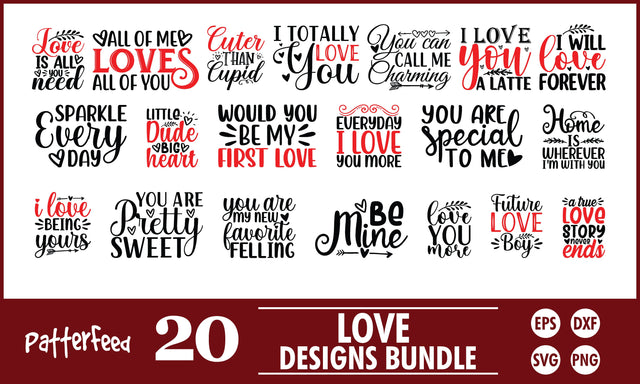 Love SVG Designs Bundle SVG PatternFeed8 