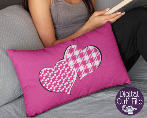 Love Svg - Double Heart Svg SVG Crafty Mama Studios 