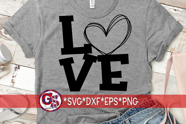 LOVE SVG DXF EPS PNG-Valentine's Day SVG SVG Greedy Stitches 